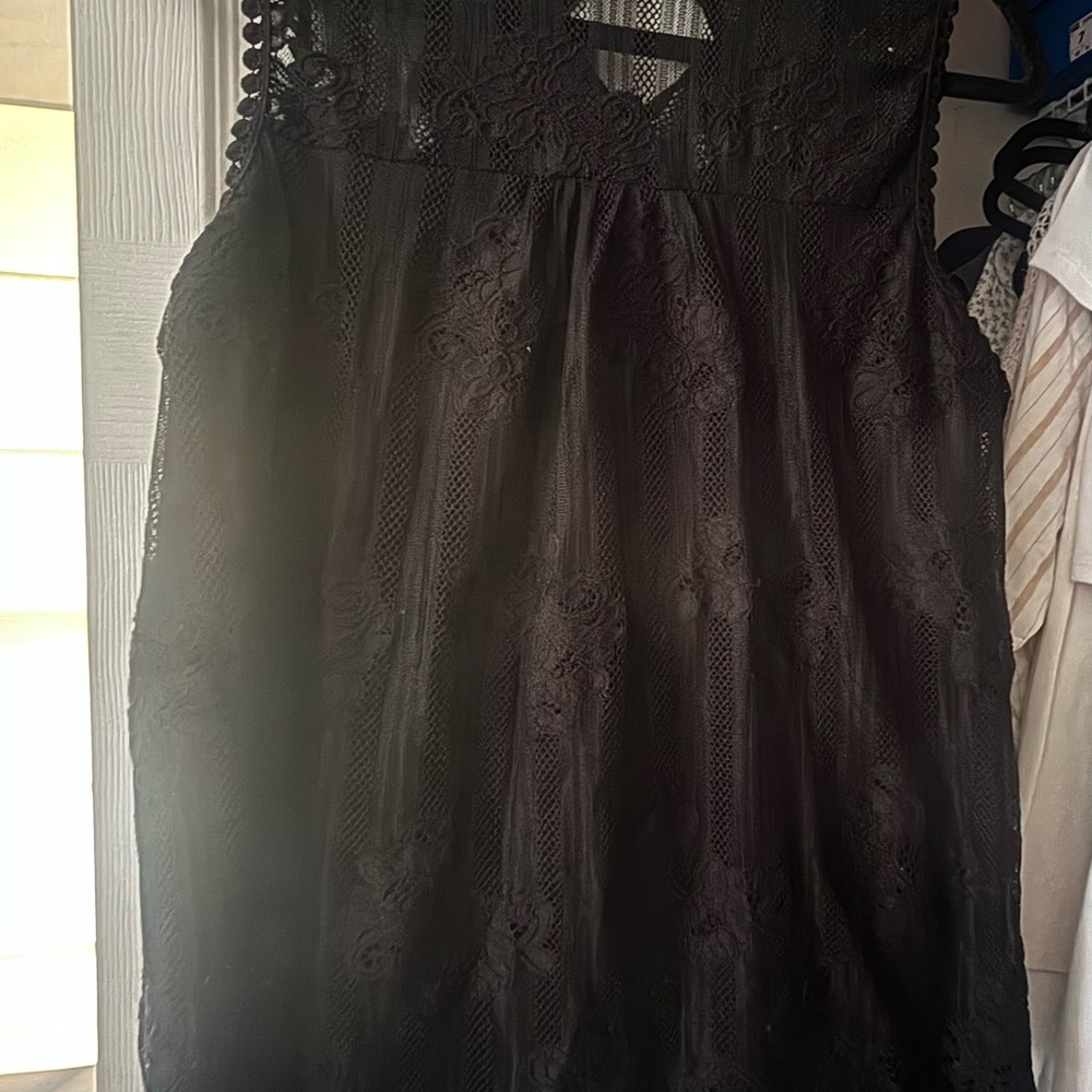 Olivia Blu Black Lace Top